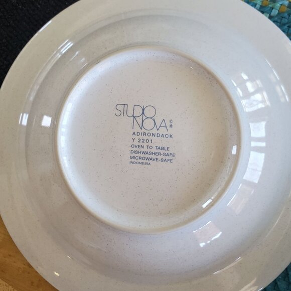 Mikasa Studio Nova Adirondack Rim Soup Bowls Set of 4 - Picture 4 of 4